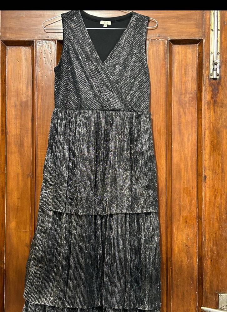 Sparkly Tiered Maxi  Dress