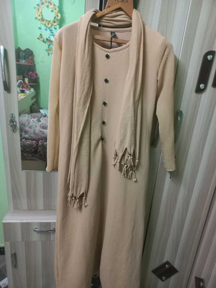 Golden Beige Abaya Burkha