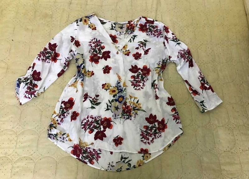 Stradivarius Satin/Silk Top