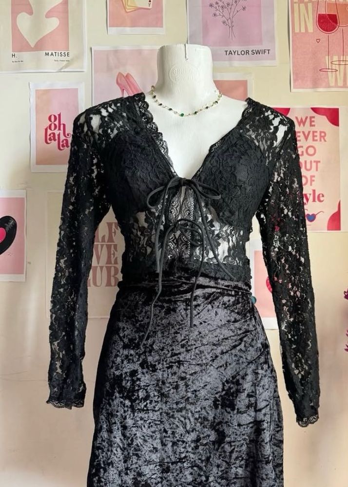 Black Lace Top