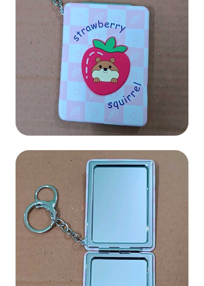 New Cute Strawberry Squirrel Mirror