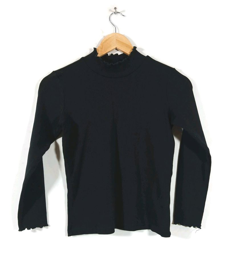 Black Turtle Neck Top (Women)
