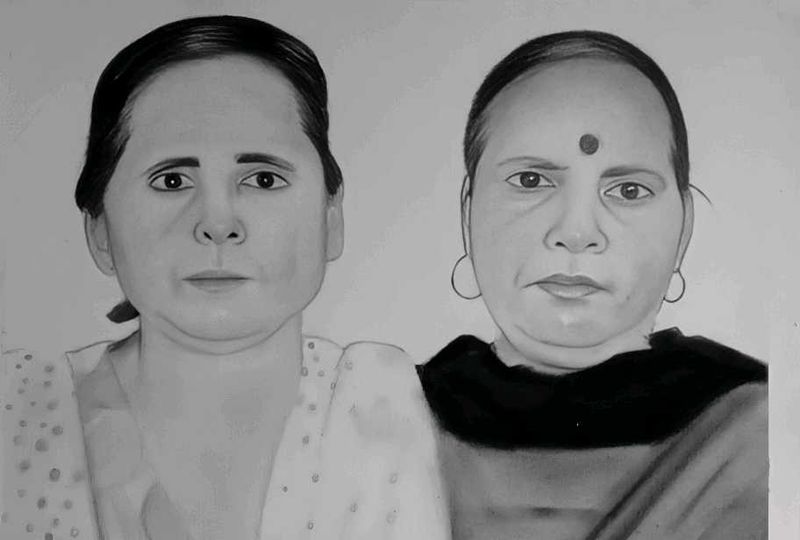 Beautifull Portrait Draw Handmade Work