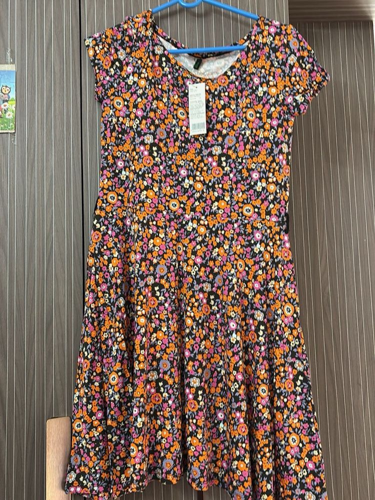 Floral Print Casual Dress