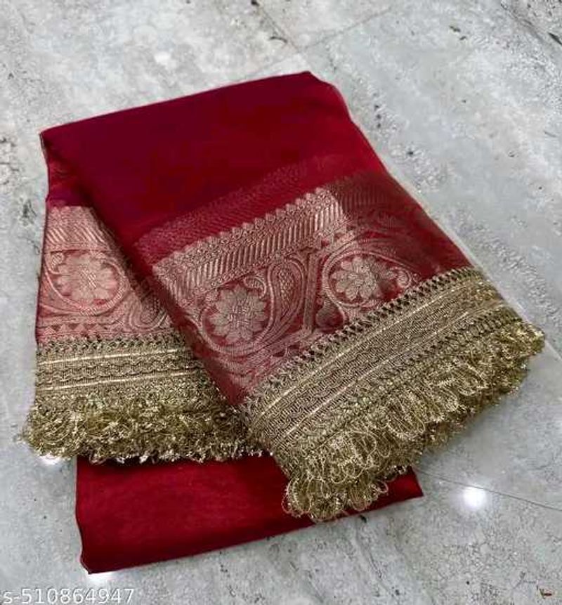 Royal Jimmy Choo Saree Attached With Blouse
