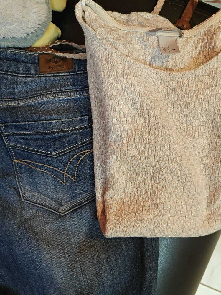 H&amp;M Women Tshirt With Lee Cooper Jeans Combo