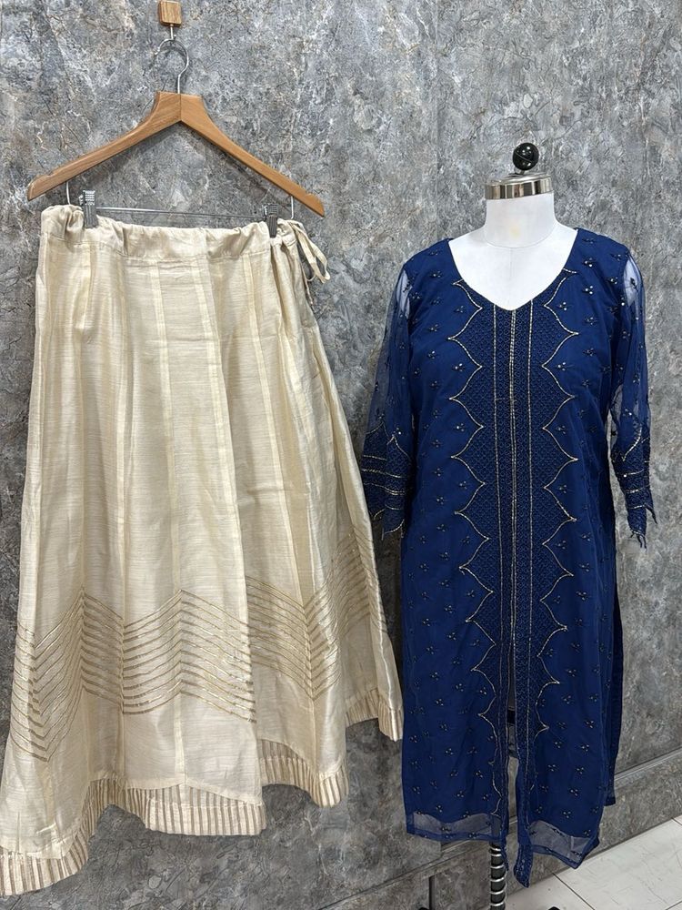 Blue Top And Skirt Dress