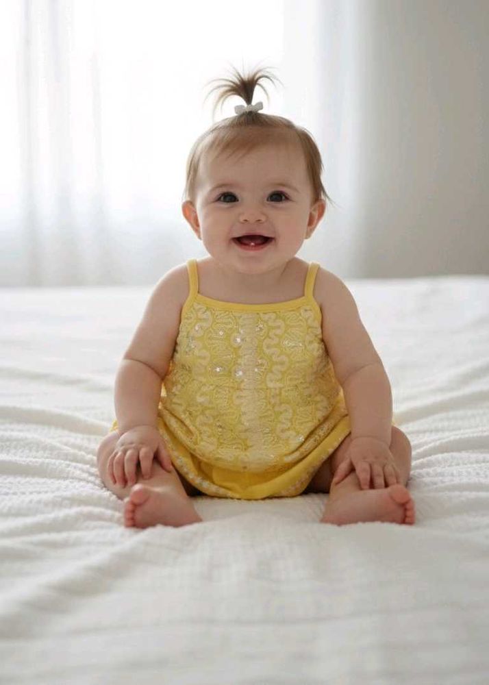Cute Yellow Baby Dress