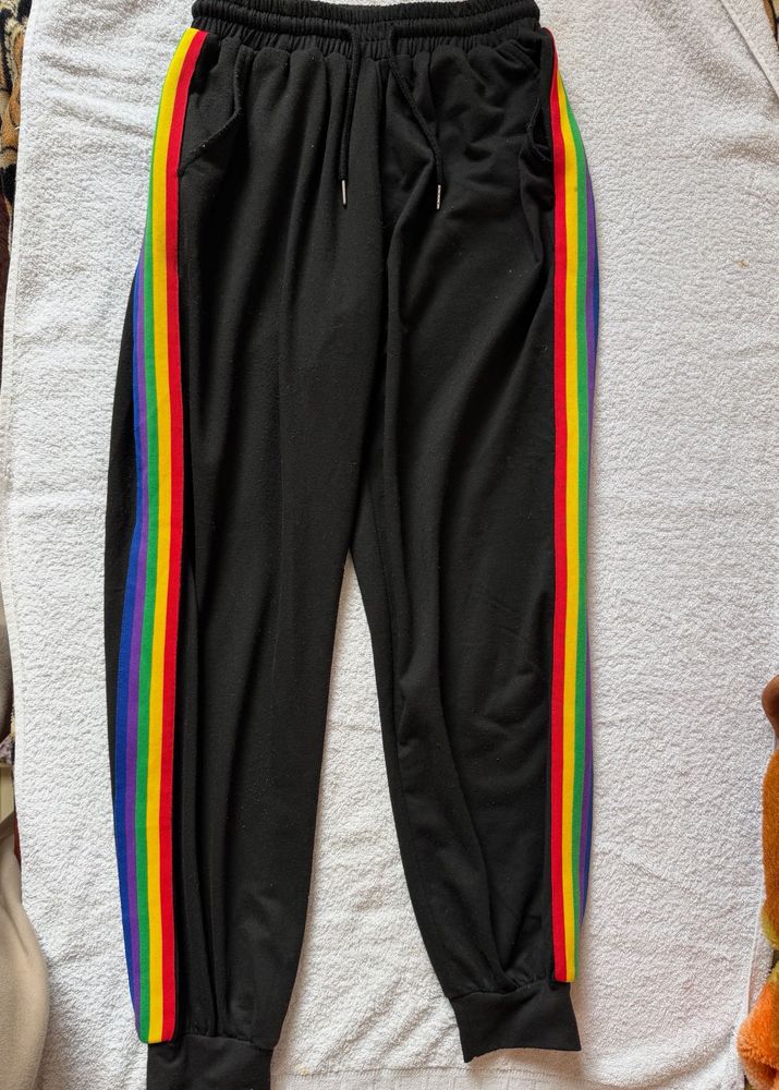 Rainbow Stripe Joggers