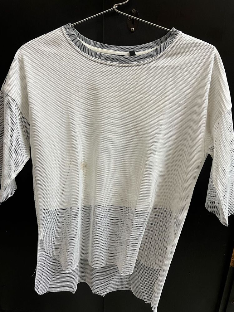 White Mesh Top