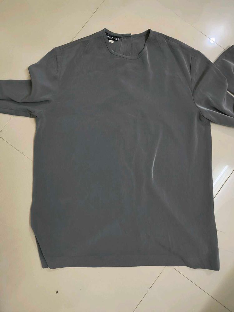 Grey Casual Top Medium Size