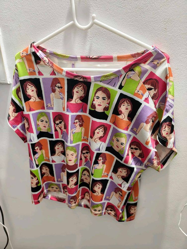 Fun Graphic Print Women's Top