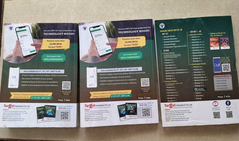 MHT-CET Mcqs Target Publications