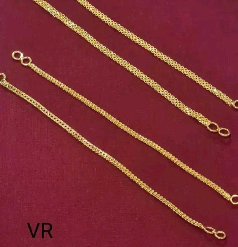 Pack of 2 Thin and Think Mati Gold Plated