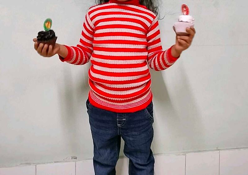 Turtle Neck Sweater For 2 To 5 Year Kid