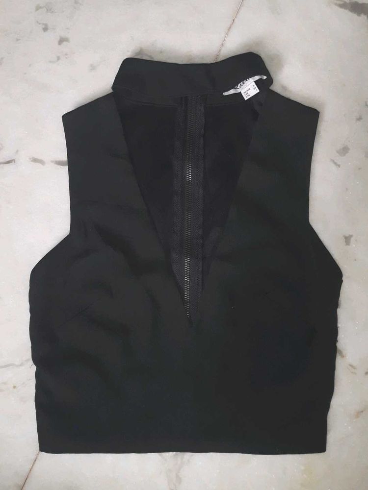 Sleeveless Black Top