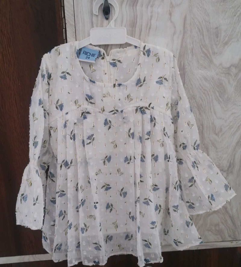 Umbrella Cut Top with ☂️Cut Sleeves