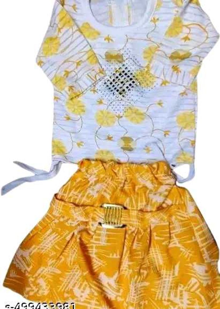 Cute Floral Girls Clothing Set