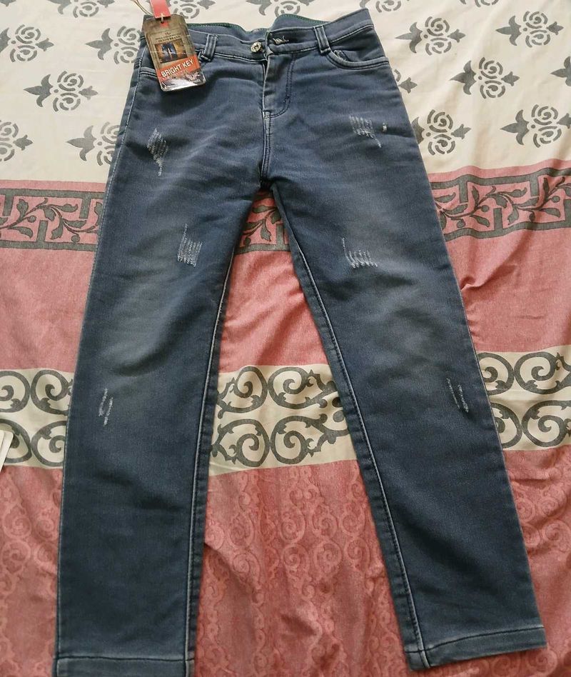 Stylish Distressed Denim Jeans