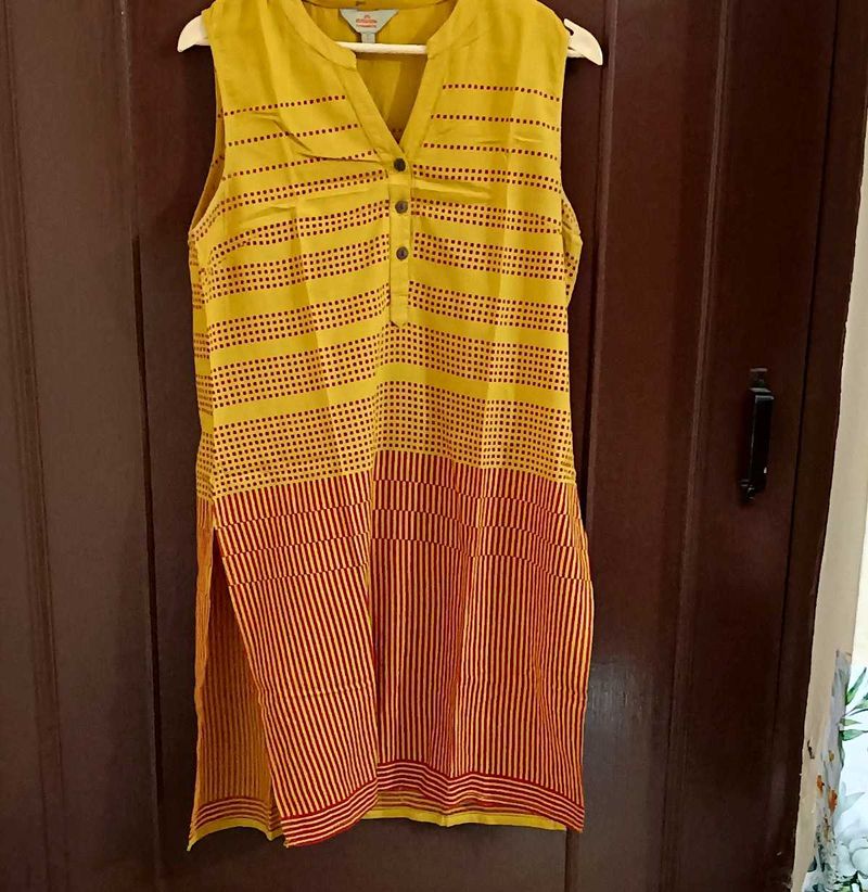 Mustard Yellow Kurti