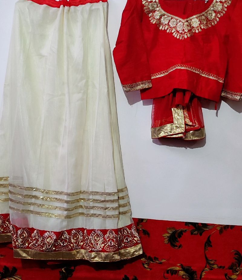 Lehnga Choli With Net Dupatta