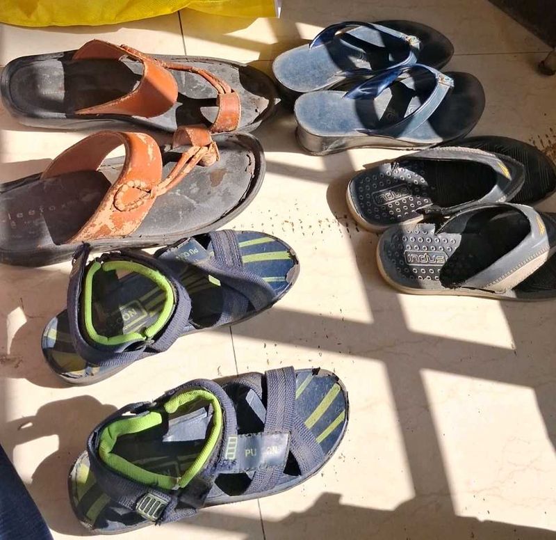 Assorted Used Sandals &amp; Flip-Flops