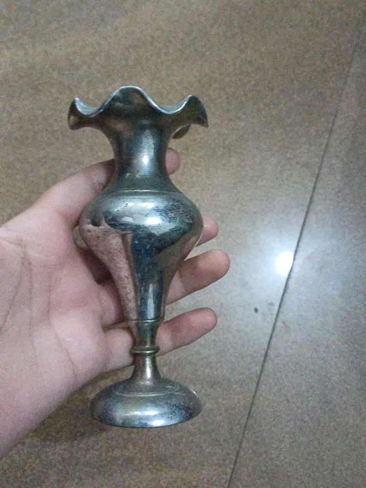 Heavy Vintage Metal Vase