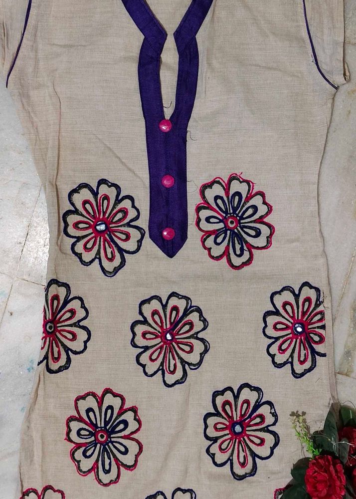 Floral Print Kurta