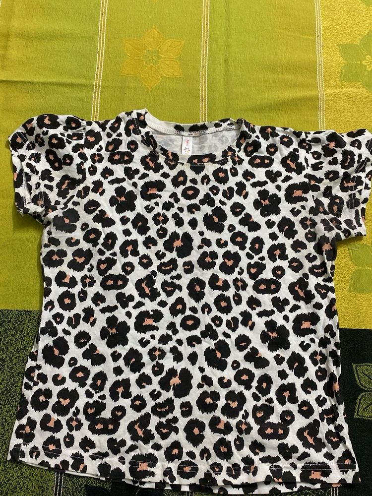 Leopard Print T-Shirt for kids