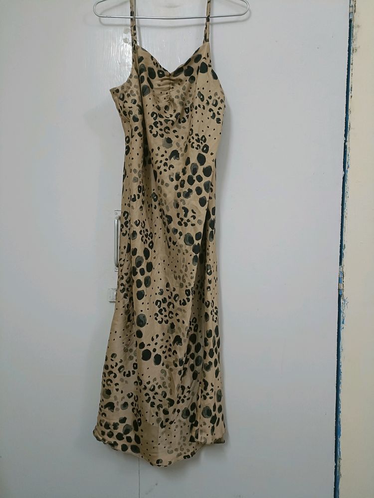 Animal Print Slip Dress
