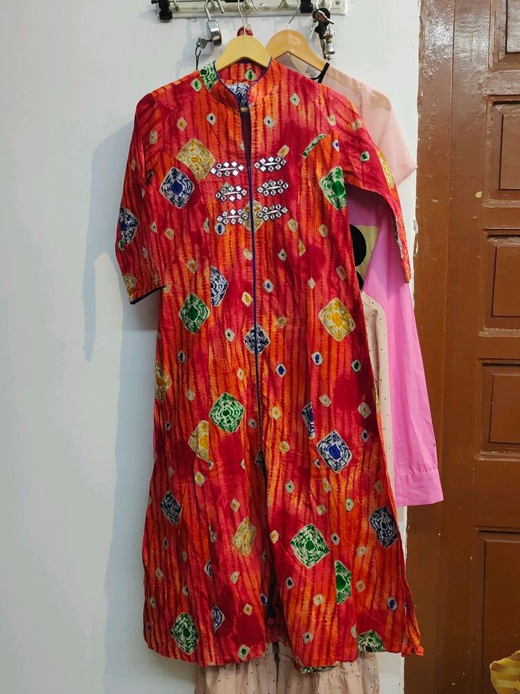 Hand Crafted Long Kurti For Small Size