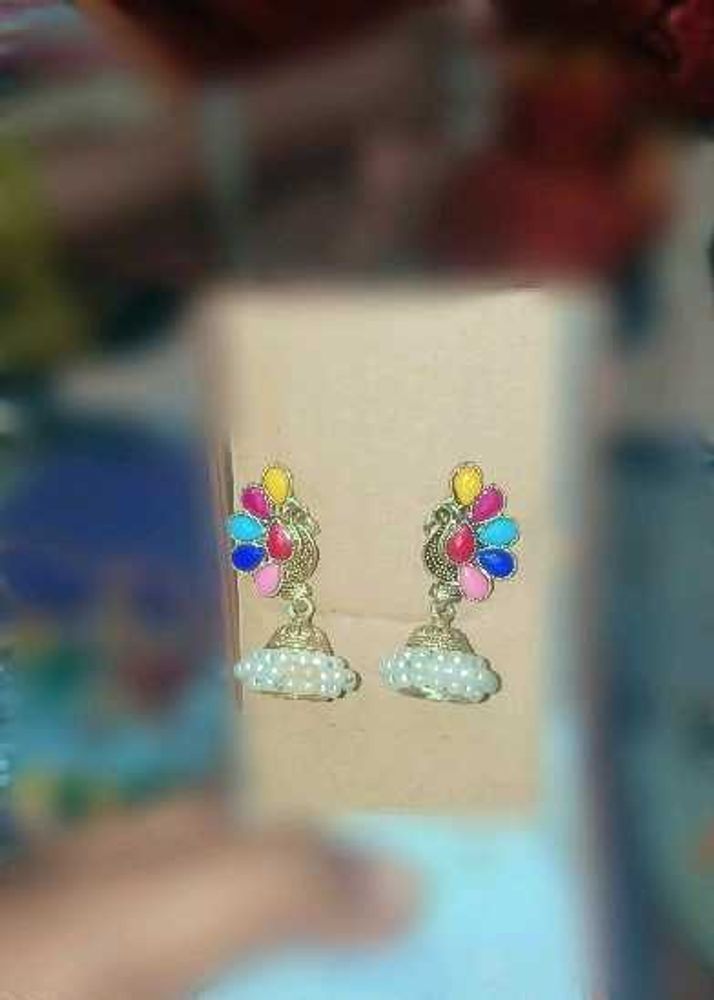 Colorful Jhumka Earrings