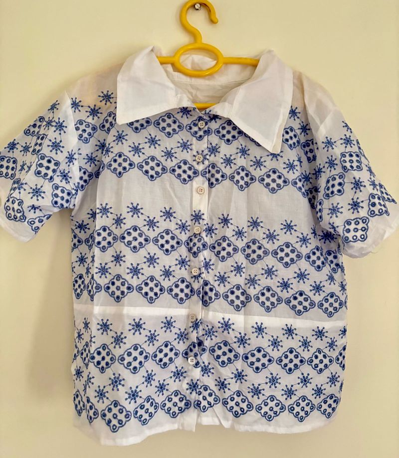 Cotton Embroidered Shirt