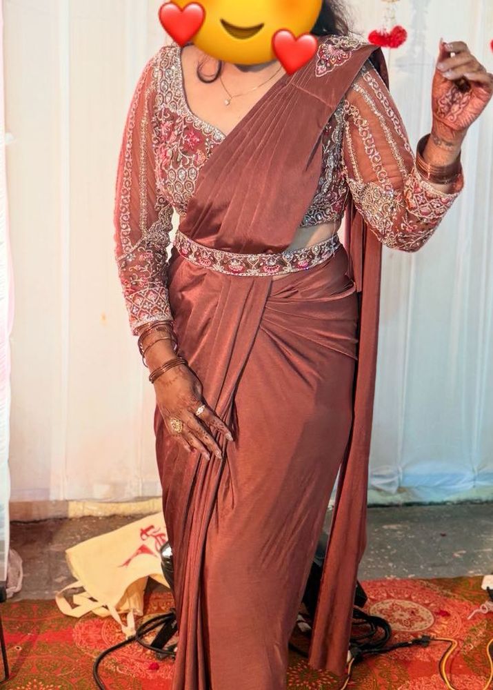 Elegant Brown Saree