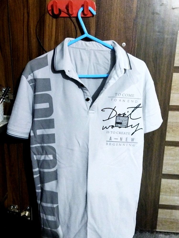 Graphic Print Polo Shirt