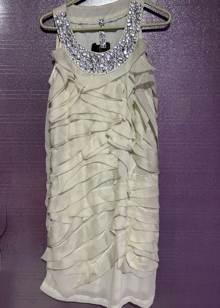 PARTYWEAR DESIGNER EMBELLISHED DRESS