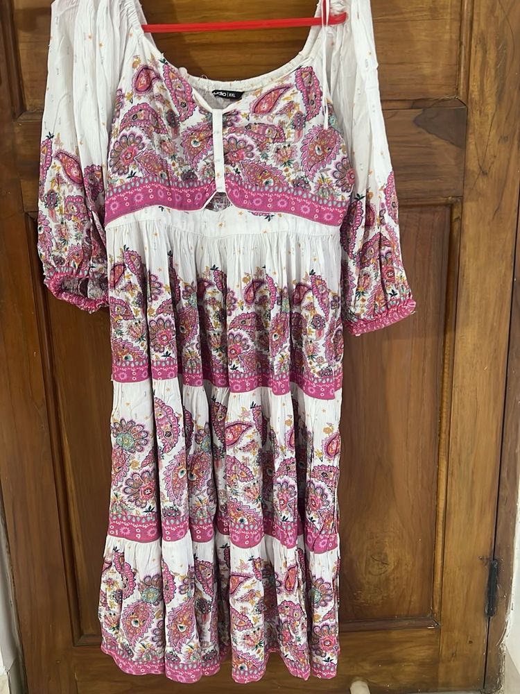 Boho Paisley Print Dress
