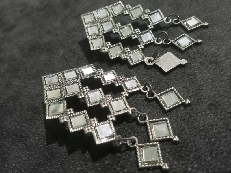 Mirror Type Earings