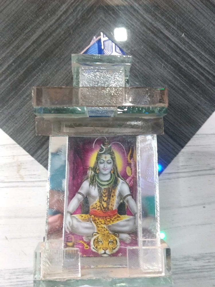 Lord Shiva Glass Display