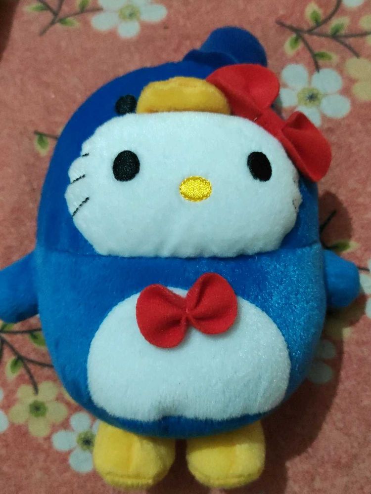 Hello Kitty In Penguine Costume Plushie Soft Toy
