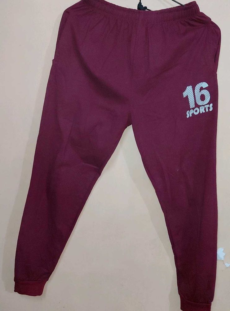 Burgundy Sports Joggers