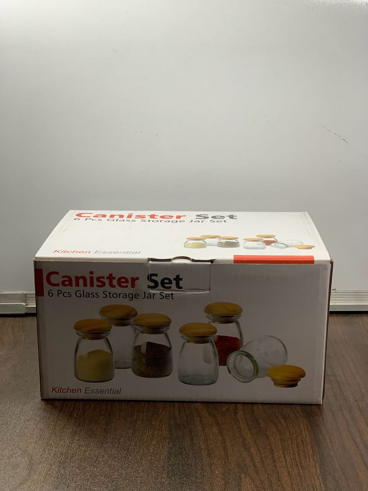 150ml Pudding Glass Jar With Wooden Lid Set Of 6