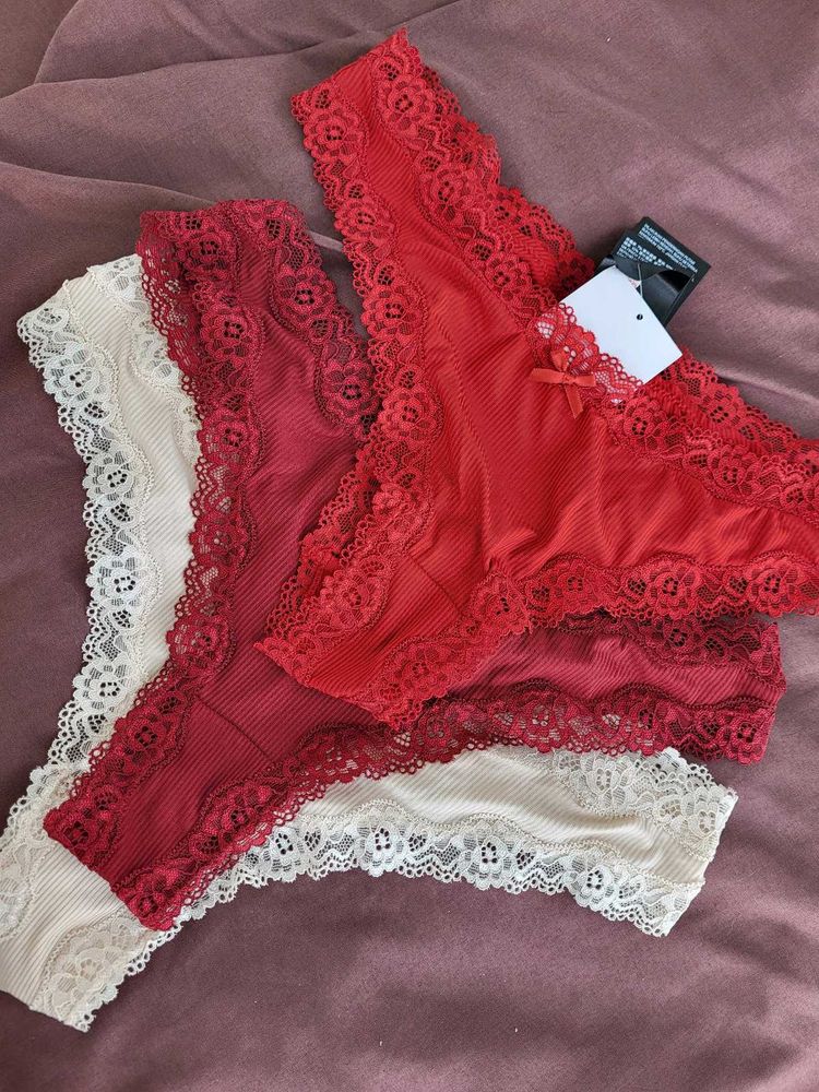 H&amp;M NEW Brazillian Briefs Set Of 3/ Size-Medium
