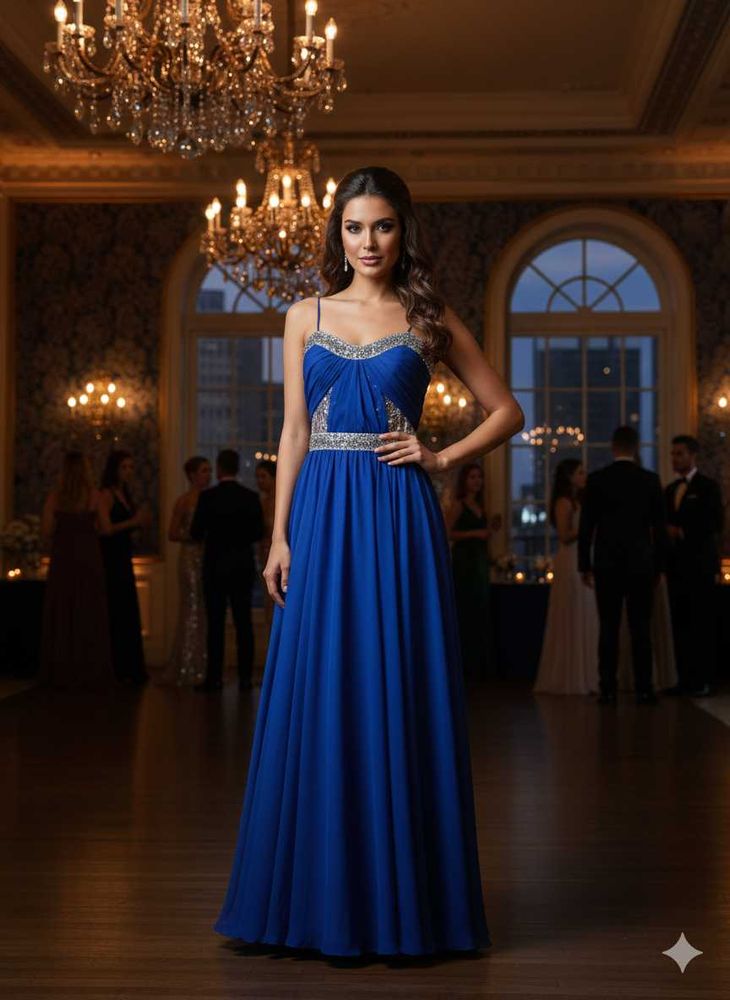 Elegant Blue Gown
