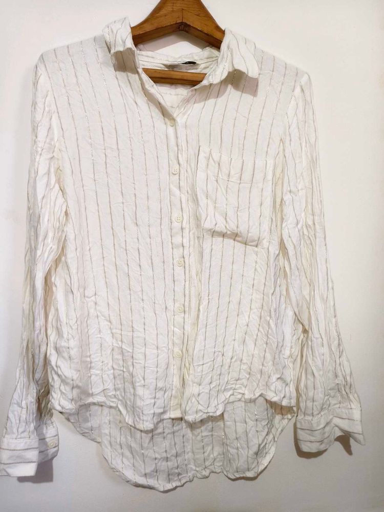 Striped Button-Down Shirt 36 to 38 inches