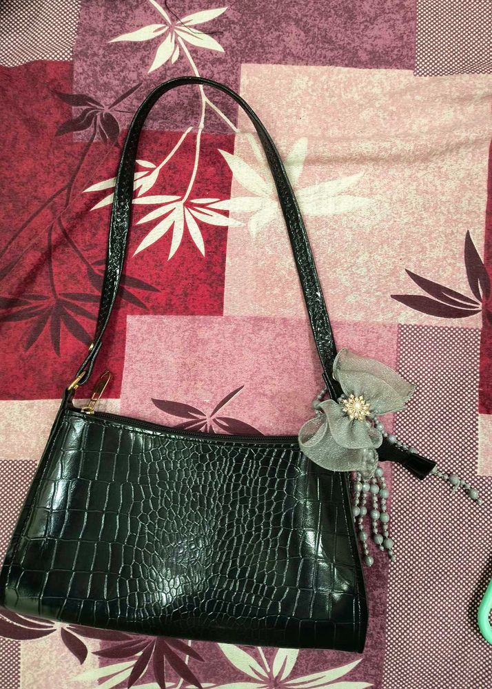 Offer✨Attractive Grey Bow Shoulder Bag