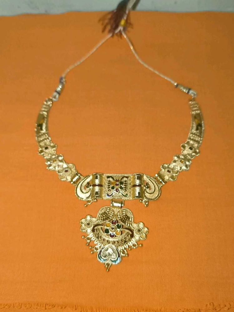 Silver-toned Statement Necklace