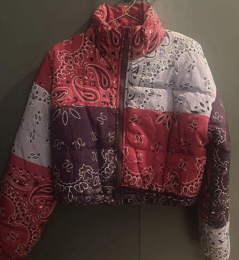 zipper puffer Jacket