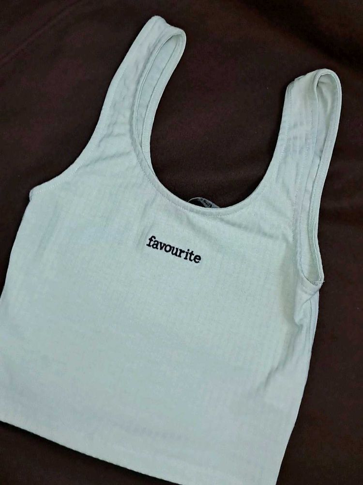 Ribbed Tank Top &#34;Favourite&#34;