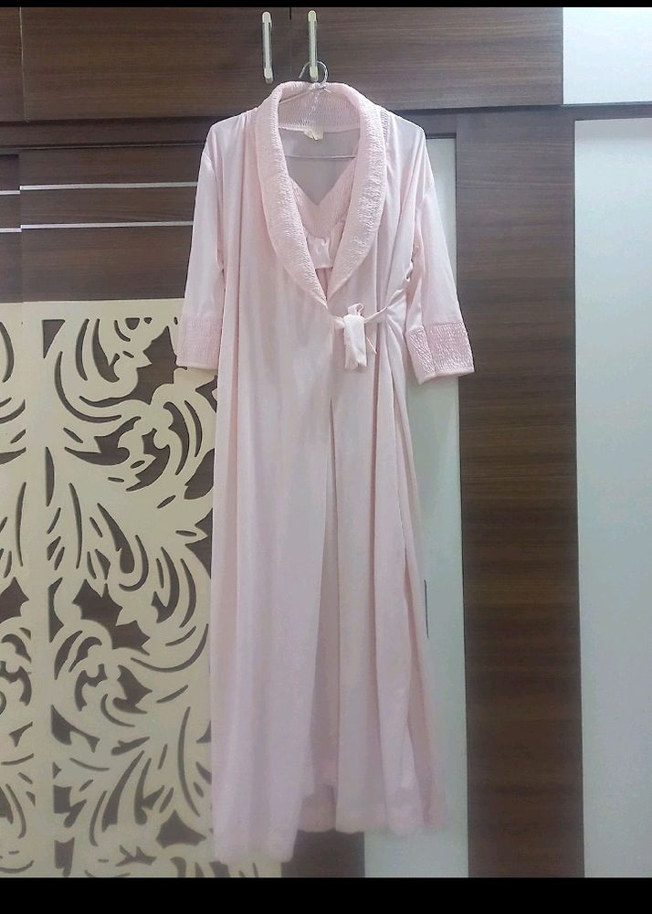 Sale Today Pink 2 Pcs NightGown